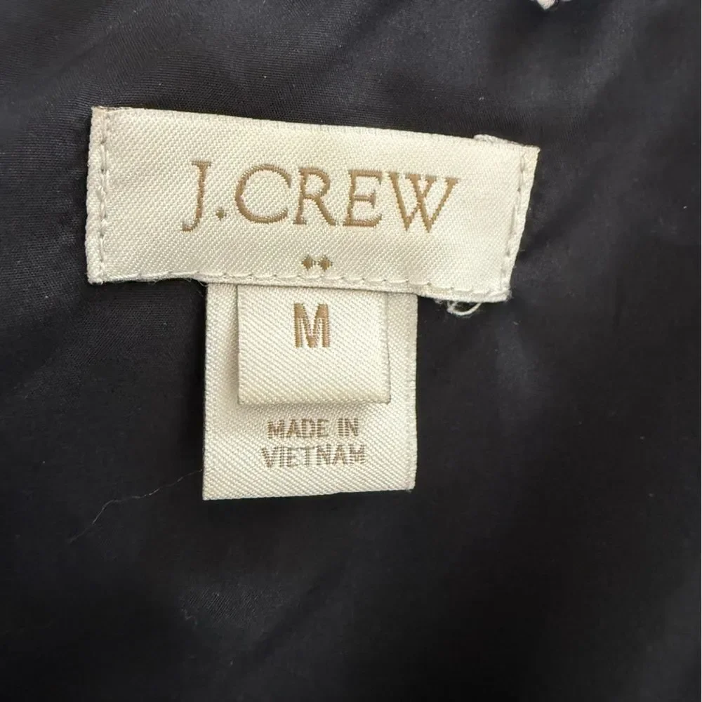 J Crew Excursion Blogger Favorite Quilted Down Fill Vest Herringbone Medium
